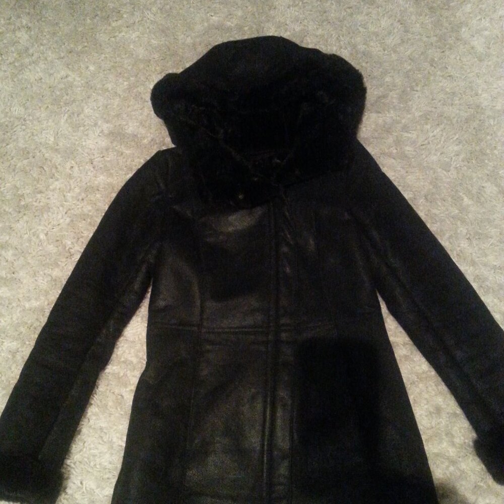DANIER BLACK LEATHER WINTER JACKET